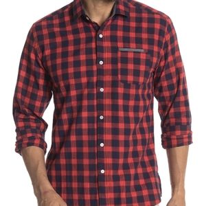 Impatient Wolves checked plaid button up Sz: L NWT